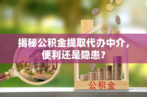 尉氏揭秘公积金提取代办中介，便利还是隐患？